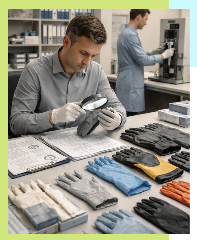 Сертификация перчаток и средств защиты продукции в Альметьевске