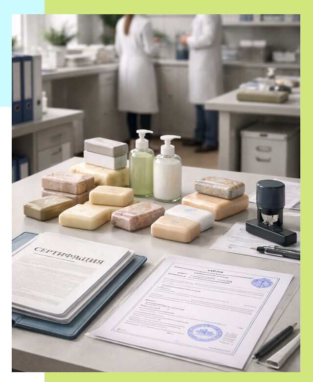 Сертификация мыла и сертификат на мыло в Альметьевске от 12456 | Алешин-Льм