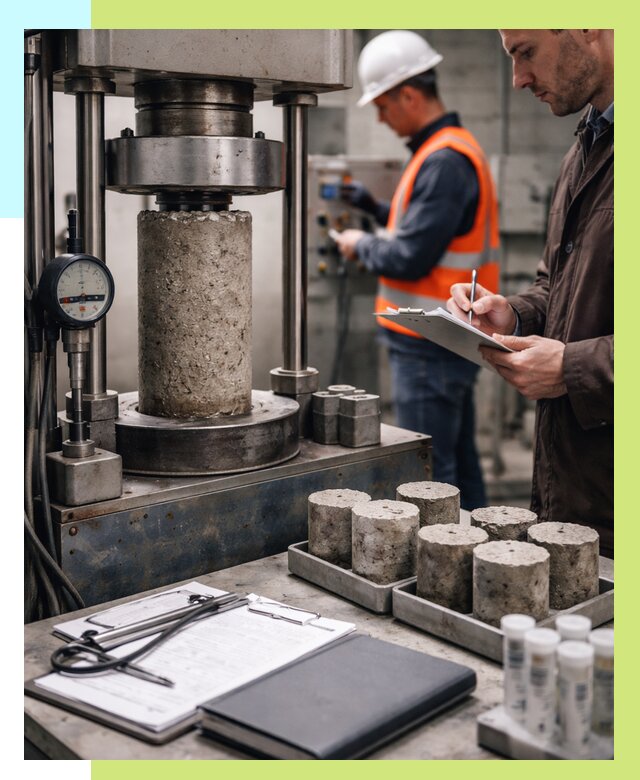 Сертификация бетона в Альметьевске от 31140 р. сертификат | Алешин-Льм