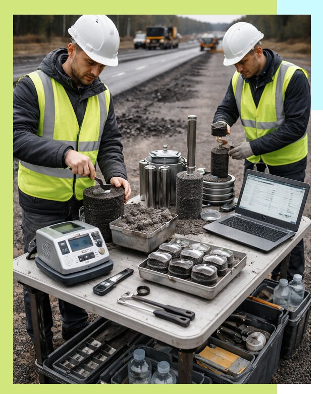 Сертификация асфальта: испытания и подтверждение в Альметьевске