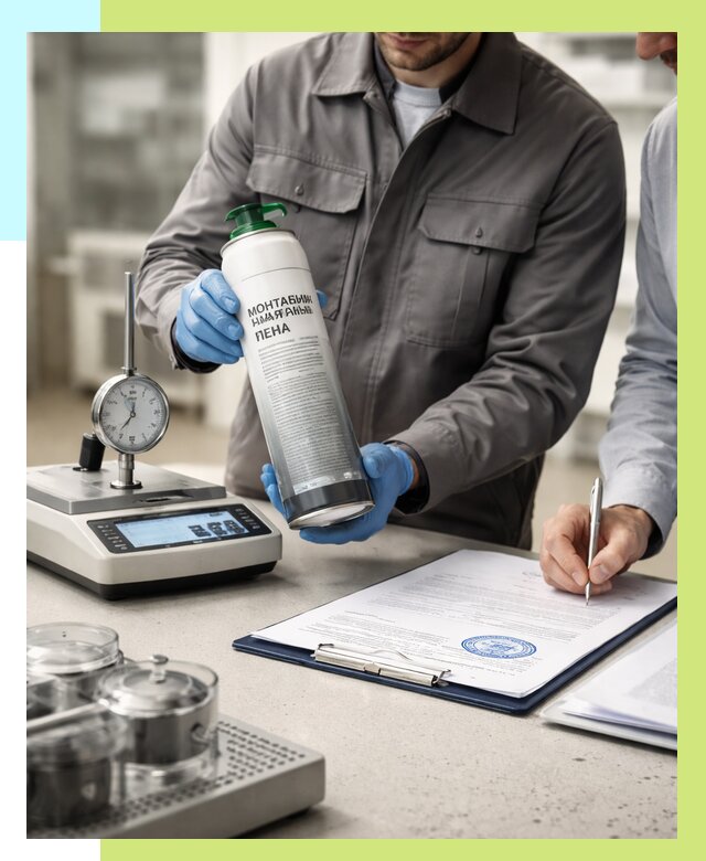 Сертификация монтажной пены в Альметьевске от 15570 р. | Алешин-Льм