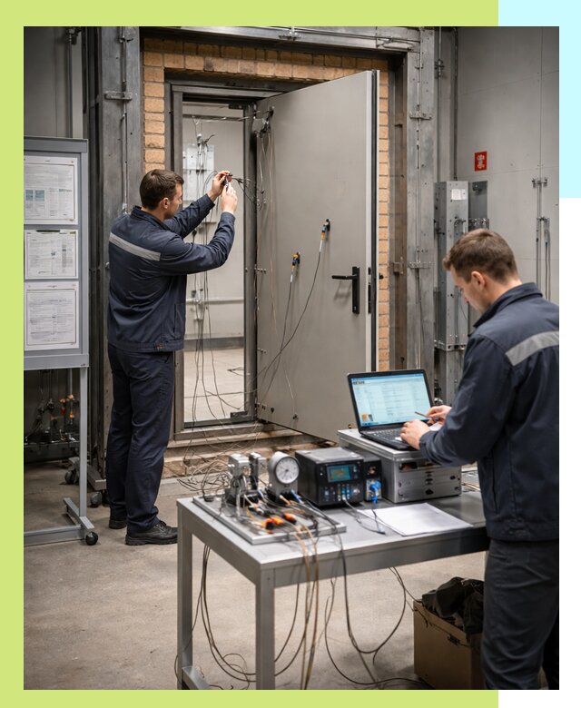 Сертификация противопожарных дверей в Альметьевске по ГОСТ и ТР