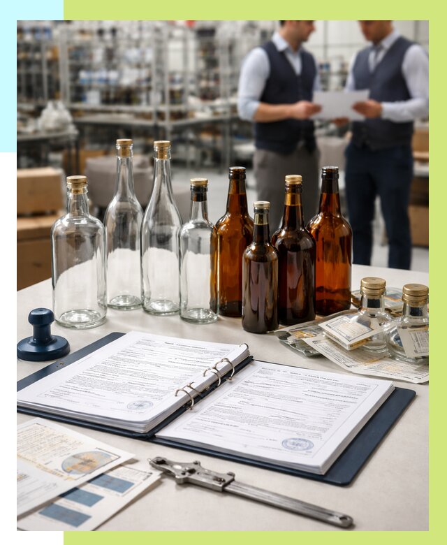 Сертификация стеклянных бутылок в Альметьевске от 25950 р. | Алешин-Льм