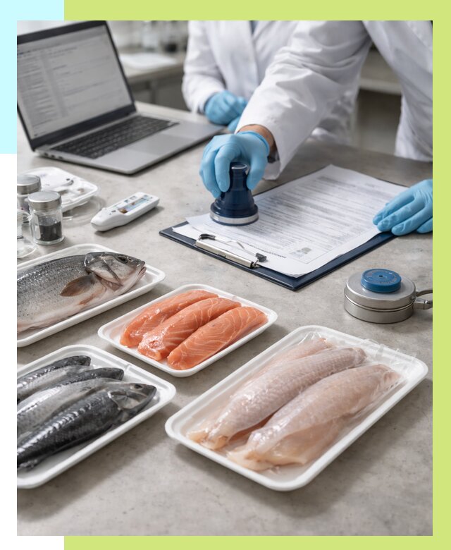Сертификация рыбы и сертификат в Альметьевске от 15570 р. | Алешин-Льм