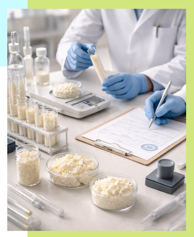 Сертификация творога в Альметьевске от 12456 р. под ключ | Алешин-Льм