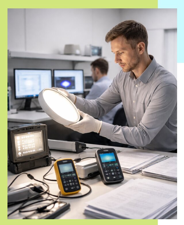 Сертификация светильников в Альметьевске: испытания и оформление