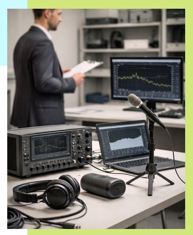 Сертификация аудиотехники в Альметьевске от 15570 р., Алешин-Льм