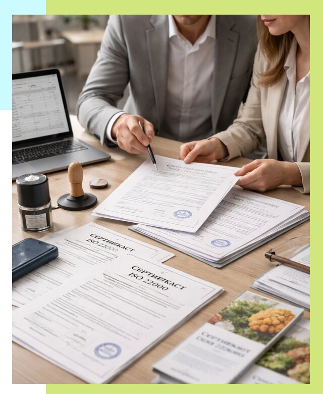 Сертификат ISO 22000 в Альметьевске от 41520 р. под ключ | Алешин-Льм